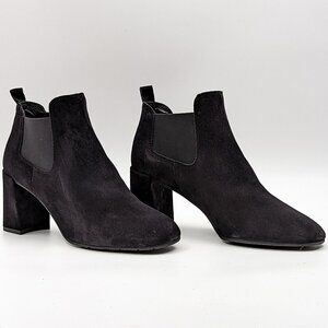 Pedro Garcia Nenet Chelsea Boots Black Leather Chunky Heel sz10-10.5 EUR41